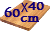60×40cm